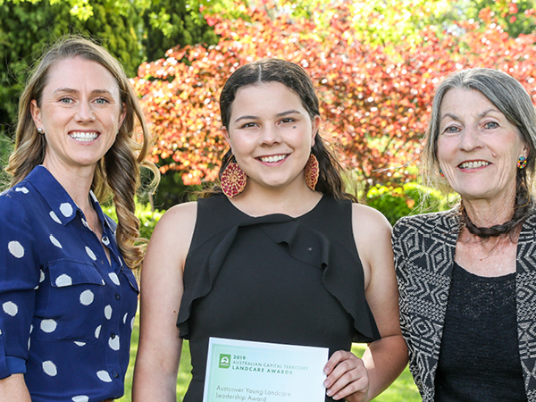 2019 Austcover Young Landcare Leader Award Winner for ACT Dhani Ghilbert